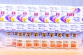 Stack of Botulinum toxin Type A or Botox 50 Units