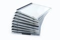 Stack of boxes from disks Royalty Free Stock Photo