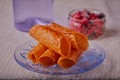 Brandy snaps. Royalty Free Stock Photo