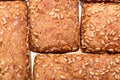 Stack bread on a white background