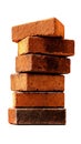 A stack of bricks stacked on top of each other Royalty Free Stock Photo
