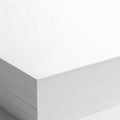 Stack of Bright White Paper Close-up Royalty Free Stock Photo