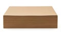 Stack of brown cardboard sheets Royalty Free Stock Photo