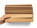 Stack of brown envelopes Royalty Free Stock Photo