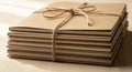 A stack of brown envelopes is Royalty Free Stock Photo