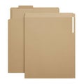 Stack of brown file folders Royalty Free Stock Photo