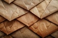 A Stack of Brown Paper Envelopes Royalty Free Stock Photo