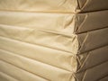 Stack of brown paper packaging. Side of corner of wrapping packaging Royalty Free Stock Photo