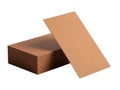 Stack of brown paper sheets Royalty Free Stock Photo