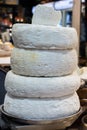 Stack of Bulgarian Cheese wheels