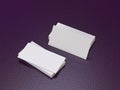 Stack of business cards. Blank for the designer. 3D illustration. Royalty Free Stock Photo
