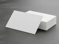 Stack of business cards, isolated on white background Royalty Free Stock Photo
