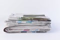 Stack business newspaper