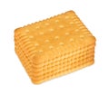 Stack of butter biscuits Royalty Free Stock Photo