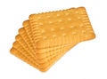Stack of butter biscuits Royalty Free Stock Photo