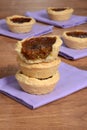 Stack of butter tarts Royalty Free Stock Photo