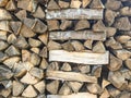 Stack of campfire wood. wood texture