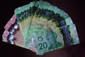 Stack of canadian bills 2020 personal finance picture budget recession covid