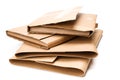 Stack of cardboard book mailers