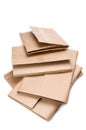 Stack of cardboard book mailers