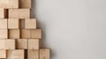 A stack of cardboard boxes against a white wall Royalty Free Stock Photo