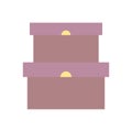 Stack cardboard boxes storage cargo icon