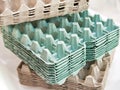 Cardboard packaging for eggs Royalty Free Stock Photo