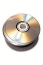 Stack of CD Discs Royalty Free Stock Photo