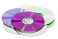 Stack of cd roms Royalty Free Stock Photo