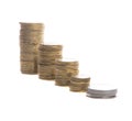 Stack cents Royalty Free Stock Photo