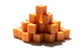 Stack of cheese cubes Royalty Free Stock Photo