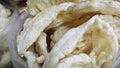 stack of the chinese delicacy dried fish bladder. Royalty Free Stock Photo