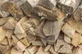 Stack of chipped wood