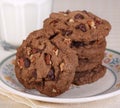 Stack of Chocolate Chip Cookies Royalty Free Stock Photo