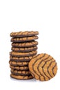 Stack chocolate cookies