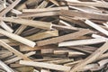 Stack of chopped firewood texture for background