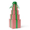 Stack of christmas presents, isolated on white background isolated on white background Royalty Free Stock Photo