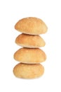 Stack of ciabatta bread rolls Royalty Free Stock Photo