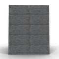 Stack of Cinder Block Bricks isolated on white. 3D illustration Royalty Free Stock Photo