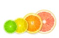 Stack of citrus fruit slices. Royalty Free Stock Photo