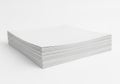 Stack of clean, blank white paper sheets Royalty Free Stock Photo
