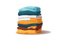 Stack of clean clothes vector flat minimalistic isolated vector style illustration Royalty Free Stock Photo