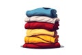 Stack of clean clothes vector flat minimalistic isolated vector style illustration Royalty Free Stock Photo