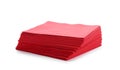 Stack of clean paper napkins