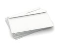 Stack of clean white envelopes ready for use Royalty Free Stock Photo