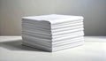 Stack of Clean White Folded Bed Sheets Royalty Free Stock Photo