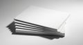Stack of clean white paper sheets artistically lit and shadowed for design projects Royalty Free Stock Photo