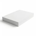 Stack of clean white paper sheets on a white background, isolated view Royalty Free Stock Photo