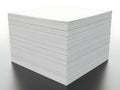 Stack of clean white paper sheets on dark surface Royalty Free Stock Photo
