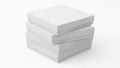 Stack of clean white paper sheets neatly arranged on a flat surface Royalty Free Stock Photo